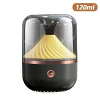 ราคา ใบหยกเครื่องเพิ่มความชื้นในน้ำมันหอมระเหย120มล เครื่องกระจายกลิ่นหอมน้ำมันหอมระเหย USB เครื่องสร้างหมอกอัลตราโซนิกเครื่องเพิ่มความชื้นในอากาศแบบพกพาพร้อมโคมไฟสร้างบรรยากาศสำหรับบ้านสำนักงาน (103493330