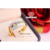 ราคา แหวนทอง พลอยนพเก้า 9 Gemstones Lucky Ring แหวนเพชร เสริมโชคลาภ แหวนพลอย เสริมดวง แหวนผู้หญิง แหวนชาย แหวน เรียกทรัพย์ ส่งฟรี ชำระปลายทาง (592792167)