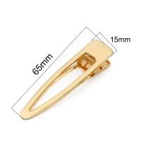 ราคา กิ๊บปากเป็ดปลายแหลมทรงสี่เหลี่ยมกิ๊ฟติดผมเหล็กชุบทอง14K สำหรับทำเครื่องประดับกิ๊ฟติดผมแบบ DIY (18724923316)
