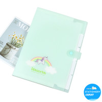 ราคา แฟ้มกระเป๋า ม้ายูนิคอร์น Unicorn สีเขียว GREEN ขนาด A4 ใช้จัดเก็บเอกสารสำนักงาน และเครื่องเขียนต่างๆ (16049446292)