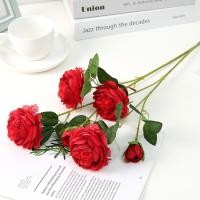 ราคา สามหัวของดอกโบตั๋นบ้านตกแต่งงานแต่งงานกุหลาบผ้าไหมผ้าจำลองดอกไม้ห้องนั่งเล่นแสดงพืชยุโรปดอกโบตั๋น (16704183960)