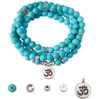 ราคา 108 Mala Prayer Beads Wrap Bracelets Necklace Making Kit Natural Turquoise Gemstone 8mm Jewelry Starter Kit Elastic (9376769806)