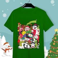 ราคา ? ? ? ? ? ? ? ? ? ? ? ? ? ? เพนกวินหมีขั้วโลก Snowman ลิตรซานตาคลอสองค์ประกอบคริสต์มาสสัตว์โลกรูปแบบคริสต์มาสเสื้อยืดการ์ตูน (21030083305)