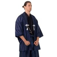 ราคา ชุดซามูไร ชุดกิโมโนญี่ปุ่น ชุดญี่ปุ่นโบราณ ชุดกิโมโนญี่ปุ่นชาย ชุดฮากามะพร้อมเสื้อคลุมฮาโอริ สีเทา Samurai Costume Men Kimono (17466413761)
