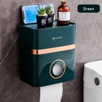 ราคา YEYAกล่องกระดาษทิชชูกันน้ำ กล่องม้วนกระดาษทิชชู่ในห้องน้ำ กล่องกระดาษชำระติดผนังชั้นวางฟรีเจาะ กล่องกระดาษทิชชู่ห้องน้ำแบบไม่ต้องเจาะรู กล่องใส่กระดาษทิชชู่แบบติดผนัง ใช้ในห้องน้ำกันน้ำและกันความชื้น 