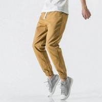 ราคา ZARA สไตล์ ฤดูใบไม้ผลิและฤดูใบไม้ร่วงสไตล์ญี่ปุ่นหลวมๆของผู้ชายเลกกิ้งลำลองสไตล์เกาหลีฮาเร็มสีทึบกางเกงขายาวลำลองแบบบาง (20621184126)