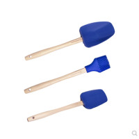 ราคา ฝรั่งเศสLe Creusetไม้พายซิลิโคนยาวด้ามไม้มีดโกนที่อุณหภูมิสูงทำอาหารไม้พายซุปช้อนไม้พายไม้พายไม้พาย (14820367308)