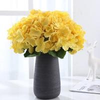 ราคา Artificial Hydrangea Silk Flower Heads With Stem Fake Bigger Flowers For Home Wedding Party For Home Garden Centerpiece 1 Bundle 6pcs (17925450376)