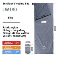ราคา ถุงนอนตั้งแคมป์ Naturehike LW180 Ultralight 3 Season ถุงนอนเดินป่ากลางแจ้งแบบพกพากันน้ำผ้าฝ้ายถุงนอน (20419011745)