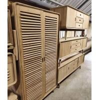 ราคา Free Delivery Teak Wooden Warerobe Vintage Style ตู้เสื้อผ้าไม้สักทองสัก ขนาด100x50x200 เซ็นติเมตร ตู้เสื้อผ้า บานเกล็ดสไตล์โมเดิร์น วินเทจ (19921747476)