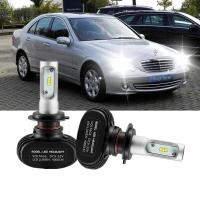 ราคา 2PC H7 80W 8000LM ไฟหน้ารถมอเตอร์ไซค์แบบ LED ชุดหลอดไฟ High Beam สำหรับ MERCEDES BENZ C CLASS W202 (8473147308)