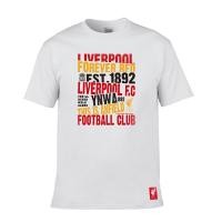 ราคา ลิเวอร์พูล T shirt ลิเวอร์พูลที่ระลึกคอกลมแขนสั้นกีฬาลำลองผ้าฝ้ายเสื้อยืด S 5XL (21051698493)