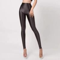 ราคา กางเกงเลกกิ้งแบบใหม่สำหรับผู้ชายและผู้หญิงผ้าไนลอนเก้าส่วนผ้าเงามีเป้าลื่นยืดหยุ่นสูงรัดรูปรัดสะโพกโยคะเอวสูง (20553505419)