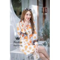 ราคา พร้อมส่ง เซต 2 ชิ้น งานเซต น่ารักมากสีสดใส แต่งพู่ที่ปลายแขน งานป้าย Lady sunshine (20077892826)