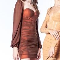 ราคา CALLING COSTUME เดรสสีน้ำตาลเเดง CL487 เดรสสีน้ำตาลทอง CL488 เดรสสีนู้ดน้ำตาล CL489 เดรสสีนู้ดชมพู CL413 (21064987927)