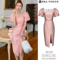 ราคา Era ชุดเดรสสั้น แขนพอง คอเหลี่ยม ยาวพอดีเข่า สไตล์เกาหลี ใส่ออกงาน ปาร์ตี้ งานแต่ง เซ็กซี่ แฟชั่นสำหรับผู้หญิง 4891 (15175482836)
