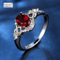 ราคา Lkyou สุภาพสตรีแฟชั่นสินค้าใหม่ Creative รอบรอบสุภาพสตรีประณีต Zircon Two Tone แหวนสุภาพสตรีบุคลิกภาพแหวนแฟชั่นเครื่องประดับแฟชั่น (7775887849)