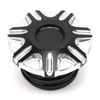 ราคา ถังเชื้อเพลิงรถมอเตอร์ไซค์สำหรับ Harley สปอร์ตเตอร์เอ็กซ์แอล883 1200 Dyna สตรีทบ็อบขวา ฝาถังน้ำมันฝาถังน้ำมันสีดำขอบเงิน HX (19438763694)