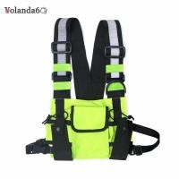 ราคา Cool กระเป๋าคาดเอวยุทธวิธี Waist Pack Stripes Hip Hop Trend Vest (19108642868)