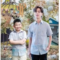 ราคา ชุดไทย Mudmee สีฟ้าเทา ชุดครอบครัว ผ้าทอไทยแท้ ชุดสตรี ชุดไทยประยุกต์ ชุดผ้าทอไทย ผ้าทอล้านนา เดรสผ้าทอล้านนา ชุดผ้าทอ ชุดเดรสผ้าไทย (15786183927)