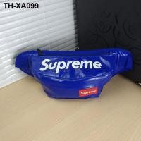 ราคา หนัง PU Supreme สไตล์เกาหลีอินเทรนด์กระเป๋าคาดหน้าอกกระเป๋าสะพายข้างแฟชั่นลำลองกีฬากระเป๋าสะพายไหล่กระเป๋าเป้สะพายหลัง (20450509292)