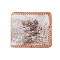 ราคา สีขาวหิมาลายัน กระเป๋าสตางค์หนังแท้ กระเป๋าสตางค์หนังแฟชั่น สำหรับนักธุรกิจ เป็นหนังนิ้วเท้าจระเข้ ถักขอบตลอดใบ (17347669141)