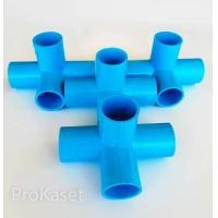 ราคา ข้อต่อสี่ทางมุมฉาก PVC พีวีซี ขนาด 3 4นิ้ว 6 หุน แพ็ค 4 ชิ้น (621636989)