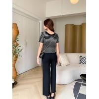 ราคา เซ็ทไหมพรมเสื้อลายทางมาพร้อมกางเกงขายาว (20191723473)