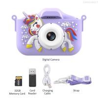 ราคา กล้องดิจิตอล1080P น่ารักสำหรับเด็กกล้อง48MP กล้องถ่ายภาพของเด็ก HD กล้องเซลฟี่เด็กสำหรับเด็กชายและเด็กหญิงพร้อมหน้าจอ IPS 2 0นิ้วฟังก์ชั่น OTG คู่32GB ของขวัญวันเกิดการ์ดความจำเทศกาลของขวัญที่ดีสำหรับ