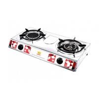 ราคา CROWN เตาแก๊สตั้งโต๊ะหน้าสเตนเลส 2 หัวเตาผสม CR 032021 (9690959381)