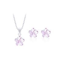 ราคา S0133 223B สร้อยคอต่างหูแฟชั่น 12VICTORYเครื่องประดับผู้หญิง ประดับคริสตัลนำเข้าจากประเทศออสเตรีย (408224271)