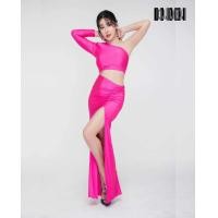 ราคา Tell label Barbie Pink Body Don Dress ชุดเดรส เดรสยาว เดรสสีชมพูบาร์บี้ เสื้อแขนยาวปาดไหล่ กระโปรงผ่าข่าง (20469401694)