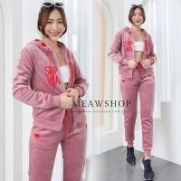 ราคา Set ชุดวอร์ม กำมะหยี่ สวมใส่สบาย S 2XL ชุดขึ้นเครื่อง ชุดกีฬา ชุดใส่เที่ยว ธีมกีฬา ชุดกันหนาว ชุดใส่เที่ยว เสื้อกันหนาว มีฮู้ด งานป้าย 9832 (18663090192)