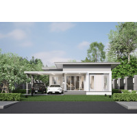 ราคา 118 แบบบ้าน บ้านชั้นเดียว 2 ห้องนอน 1 ห้องน้ำ (21246539351)