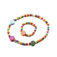 ราคา 2ชิ้น เซ็ตโบฮีเมียนไม้ขนาดเล็กลูกปัดสร้อยคอแบบโชคเกอร์กำไลข้อมือแฟชั่นสำหรับผู้หญิงลูกปัดสั้นหลากสีสร้อยข้อมือสร้อยคอโช๊คเกอร์ (18657658846)