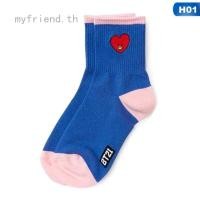 ราคา myfriend ถุงเท้าผ้าฝ้ายพิมพ์ลาย KPOP BTS Bangtan Boys BT 21 (16455187031)
