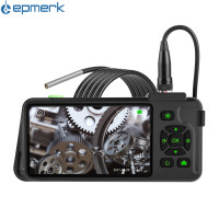 ราคา electronicshop กล้องเอนโดสโคปอุตสาหกรรมพร้อม4 5 i หน้าจอสี Nch IPS 1080P ภาพถ่ายวิดีโอกล้องงูพร้อมไฟ L ED 6ดวง IP67 Borescope กันน้ำกล้องตรวจสอบ2ล้านพิกเซลพร้อมช่องเสียบการ์ด TF สำหรับการบำรุงรักษา (1
