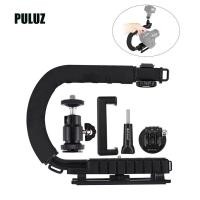 ราคา PULUZ U Shaped Portable Handheld Camera Holder Video Handle DV Bracket C Shaped Steadicam Stabilizer Kit for All SLR Cameras and Home DV Camera (12588965239)