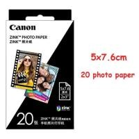 ราคา 20 40 60 sheets 2x3 inch 5x7 6 cm ZP 2030 ZP 2030 Original self adhesive Instant color photo paper for Canon PV 123 printer (18812696859)