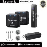 ราคา Saramonic Blink900 S 2 4GHz ไมโครโฟนสายคล้องคอไร้สายคอนเดนเซอร์ดูอัลแชนเนลพร้อมหน้าจอ LCD ระยะสูงสุด200เมตรสำหรับกล้องวิดีโอสมาร์ทโฟน iPad แอนดรอยด์ iPhone DSLR สำหรับการถ่ายทอดสด (20682907715)