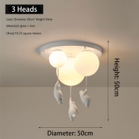 ราคา โคมระย้าห้องนอนการ์ตูนหมีเด็กโคมไฟห้อง Boy สาวห้องนั่งเล่นห้องรับประทานอาหารโคมไฟห้องนอน Rotomolding วัสดุ (14401901794)