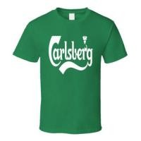 ราคา T shirt เสื้อยืดแขนสั้น ผ้าฝ้าย พิมพ์ลาย Carlsberg Beer Drink Alcohol สําหรับผู้ชาย (20581430979)