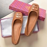 ราคา 2023 new Tory Burch Georgia Crinkled Leather Upper Wide Ballet Flats Fashion Flat Shoes (20015800698)