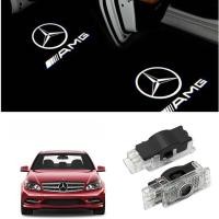 ราคา 2ชิ้นไฟประตูรถโลโก้ไฟรถสำหรับ Mercedes Benz C SLK CLK SLR Class W203 W240 W209 R199 R171โปรเจคเตอร์มารยาทหลอดไฟฉายโลโก้ (21042073878)