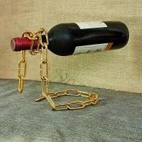 ราคา Creativity Magic Metal Wine Racks Retro Restaurant Bar Decoration Iron Chain Rope Shape Wine Holder Home Kitchen Display Stand (10730625122)