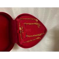 ราคา สร้อยคอทองลายโซ่ฝรั่งขนาด2สลึ่ง แถมฟรีข้อมือโซ่ฝรั่ง ชุบทอง (17378592517)