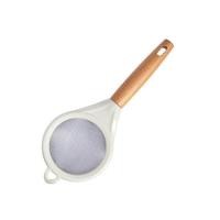 ราคา ที่จับไม้ตะแกรงแป้งตาข่ายชั้นดีผงเหล็กจากทำจากสเตนเลสช้อนตาข่ายที่กรองนมถั่วเหลืองเครื่องมือทำขนมอบในครัว (20826533010)