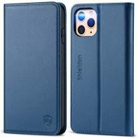 ราคา SHIELDON iPhone 11 Pro Max Wallet Case Genuine Leather Magnetic Auto Sleep Wake RFID Blocking Card Slots Holder Kickstand Shockproof Case Compatible with iPhone 11 Pro Max 6 5 Inch Royal Blue (1171562