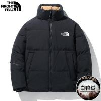 ราคา TheNorthFace เสื้อขนเป็ดฤดูใบไม้ร่วงและฤดูหนาวของผู้ชายเทรนด์ใหม่หลวมหนาอบอุ่นคอตั้งเป็ดสีขาวเสื้อขนเป็ด (17596979566)