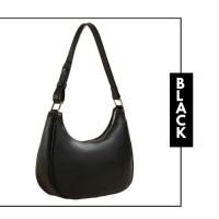 ราคา Half Moon Bag กระเป๋าสะพายข้าง ทรงพระจันทร์ หนังpu หนังนิ่ม แมทช์ได้ทุกชุด มี 4 สี ดำ ขาว ครีม ชมพู พร้อมส่ง BH299 (20961811736)